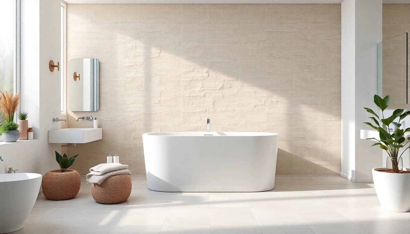 Genießen Sie die hochmoderne sonni Duschkabine in einem eleganten Badezimmer mit stilvollen Accessoires.