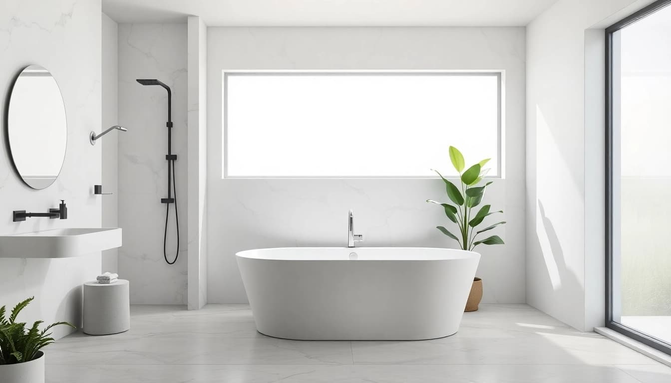 Erleben Sie die Eleganz der sonni Duschkabine in einem modernen Badezimmer-Design.