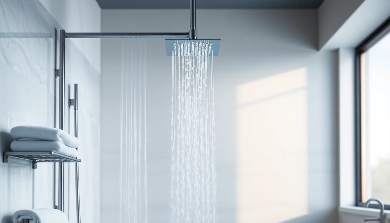 Elegant showers au - Luxurious shower design showcasing modern fixtures and serene bathroom ambiance.