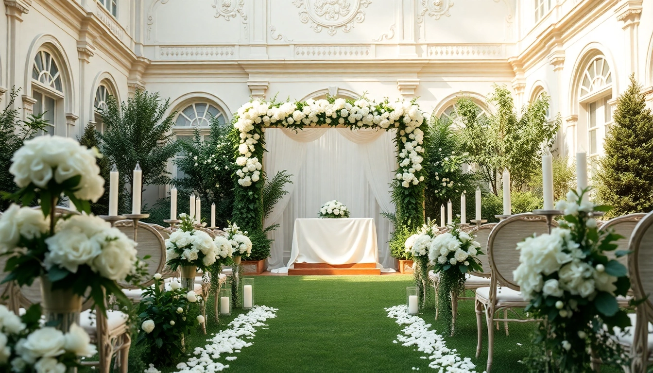 Experience the charm of the Best Wedding Venue Jacksonville with a stunning ceremony setup surrounded by elegance.