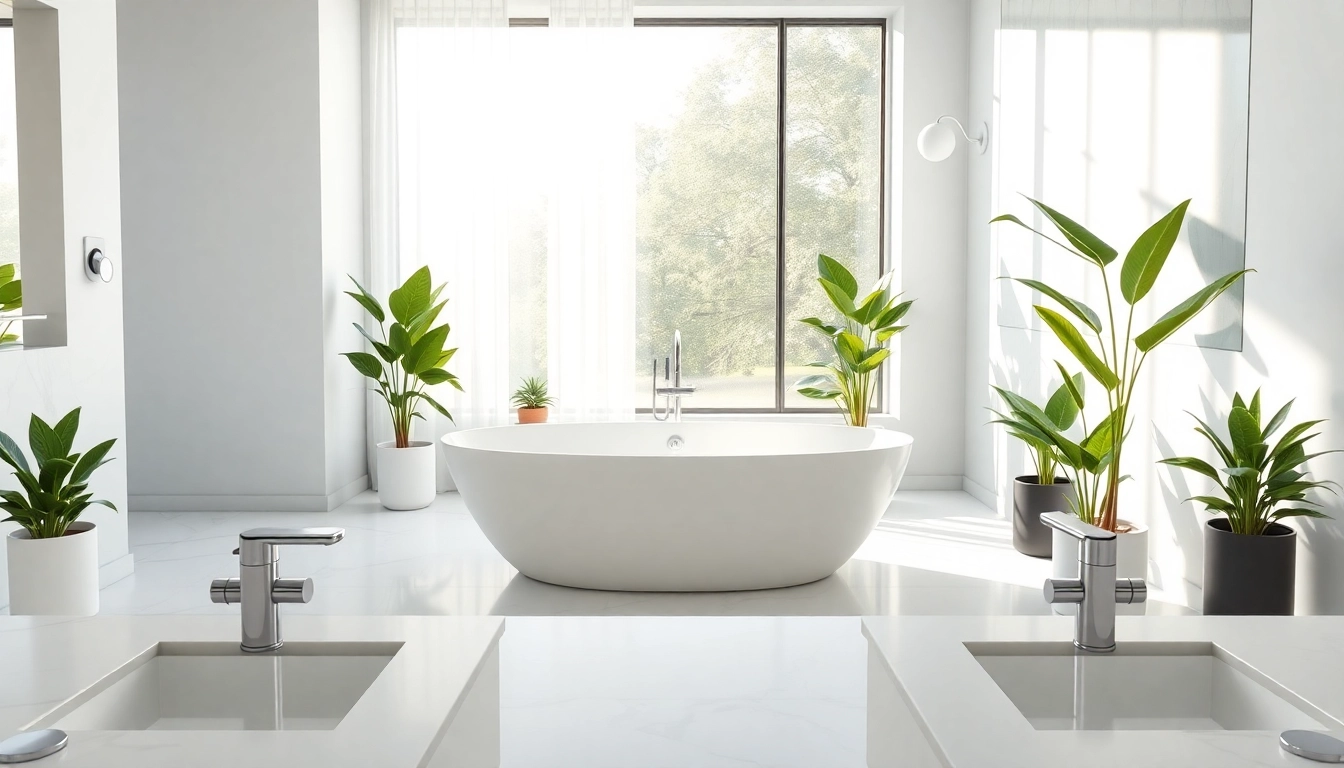 Transform your space with an elegant bath reconstruction featuring a modern design.