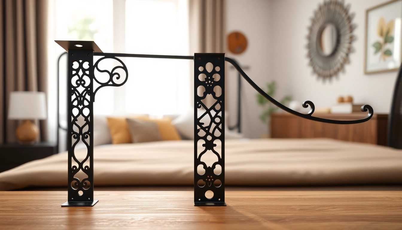 Install headboard brackets to enhance your bedroom's style and functionality.