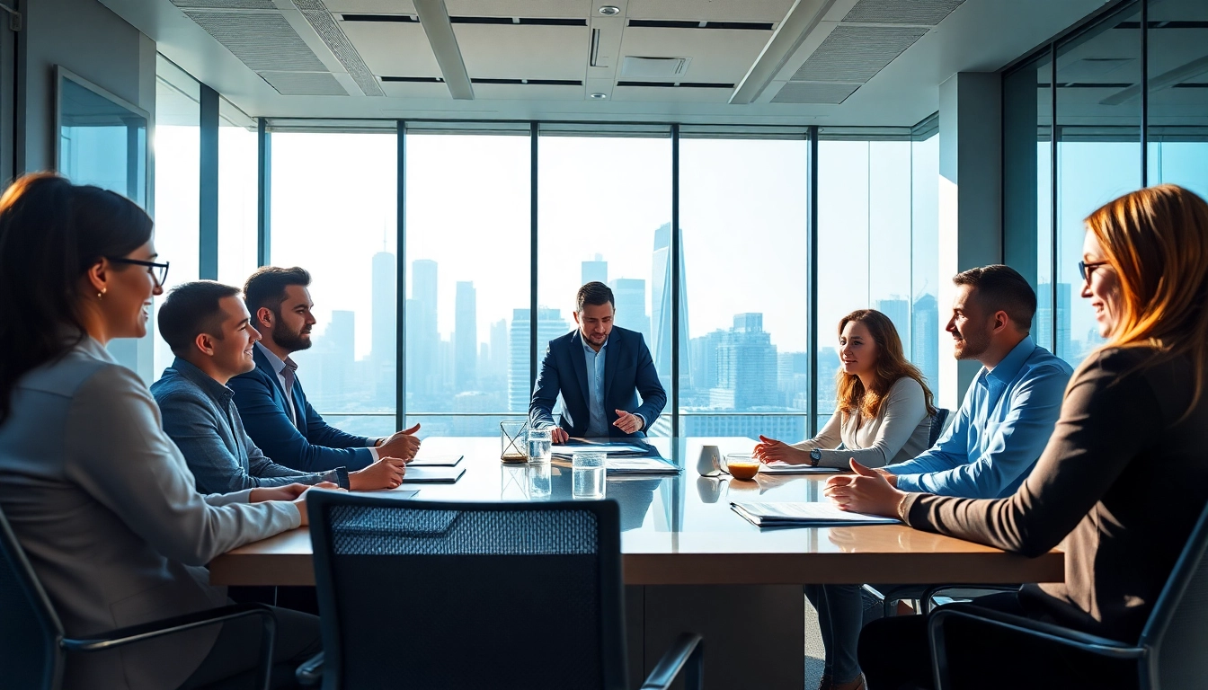 Engage with Quickplus Business Consultants in a vibrant office setting, showcasing teamwork and strategy.