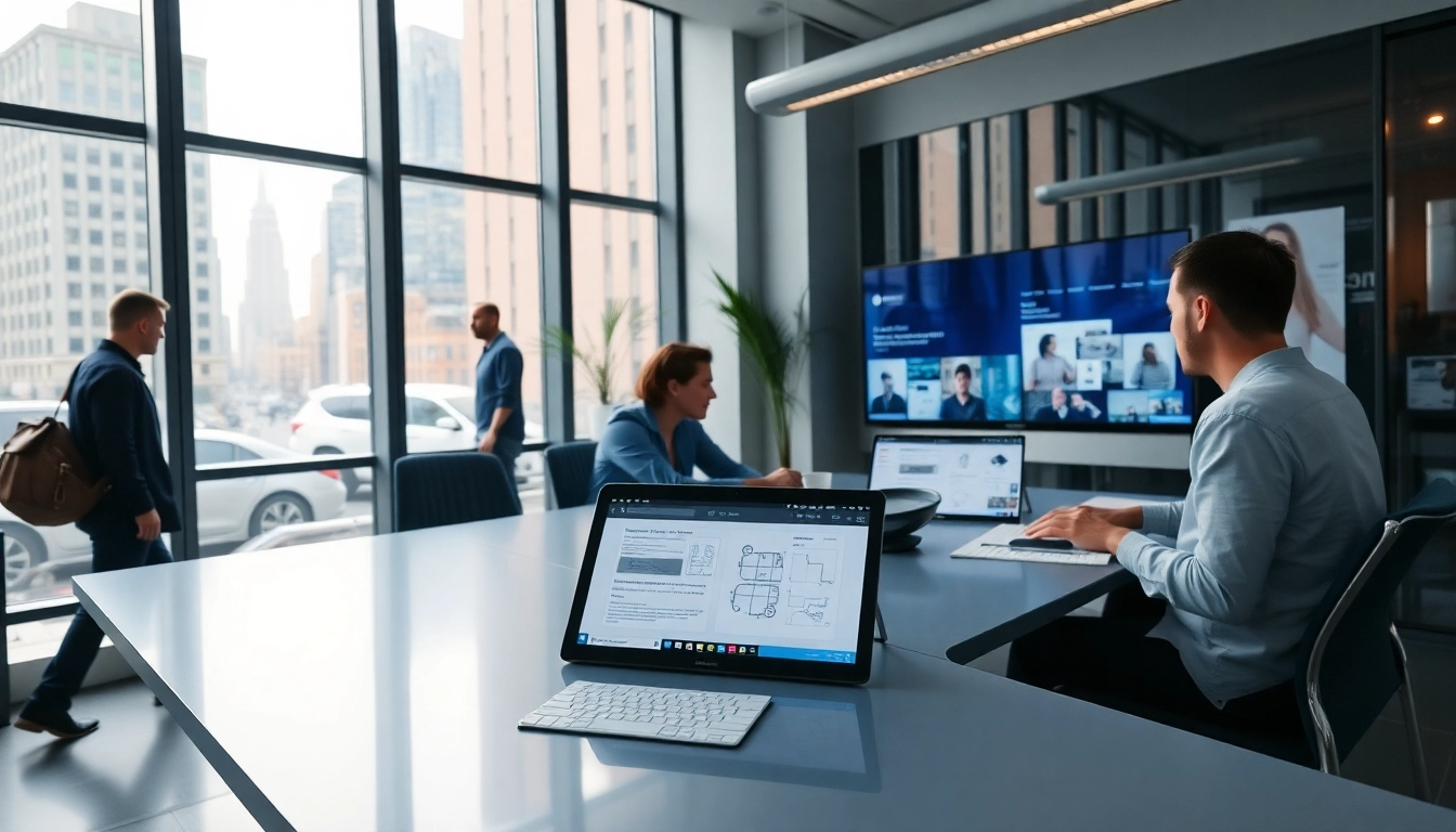 Web design and development in New York City showcasing a creative studio atmosphere