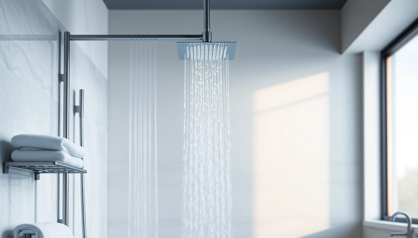 Elegant showers au - Luxurious shower design showcasing modern fixtures and serene bathroom ambiance.