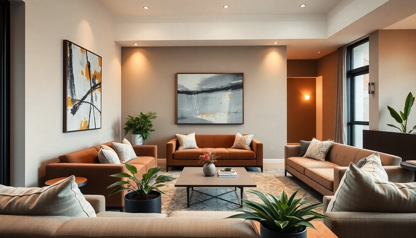 Luxury home remodel Austin featuring stylish living room design and natural lighting.