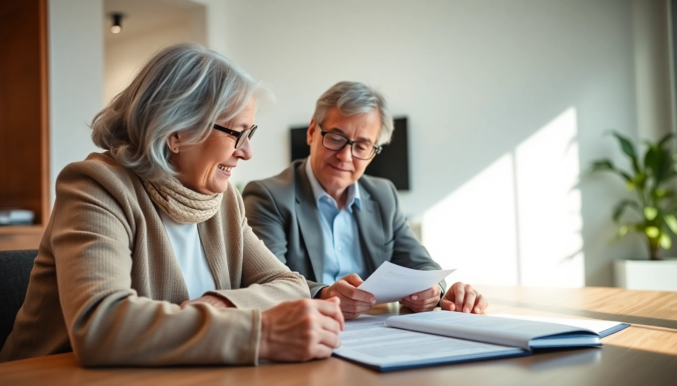Understanding Enduring Guardian roles with a couple consulting a lawyer in a professional office.