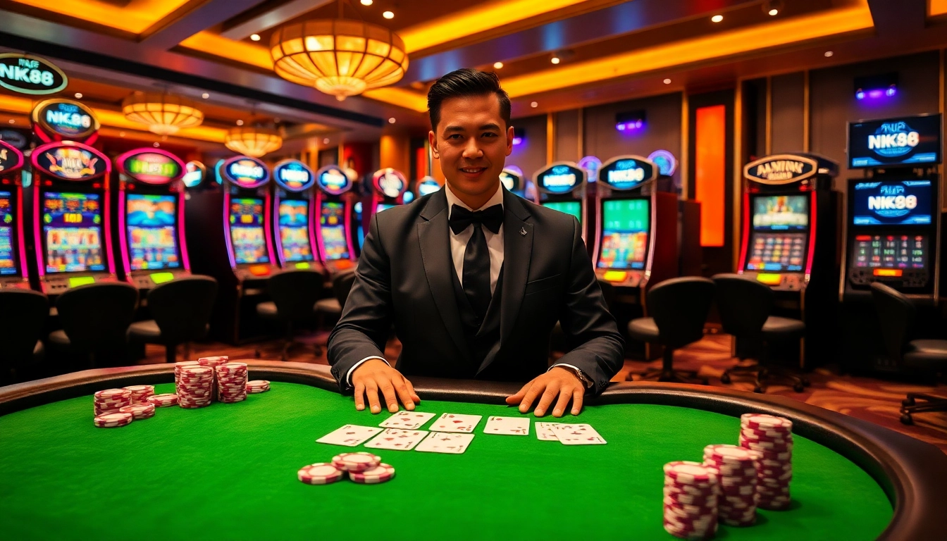 Experience the thrill of NK88 with vibrant casino tables and action-packed gameplay.