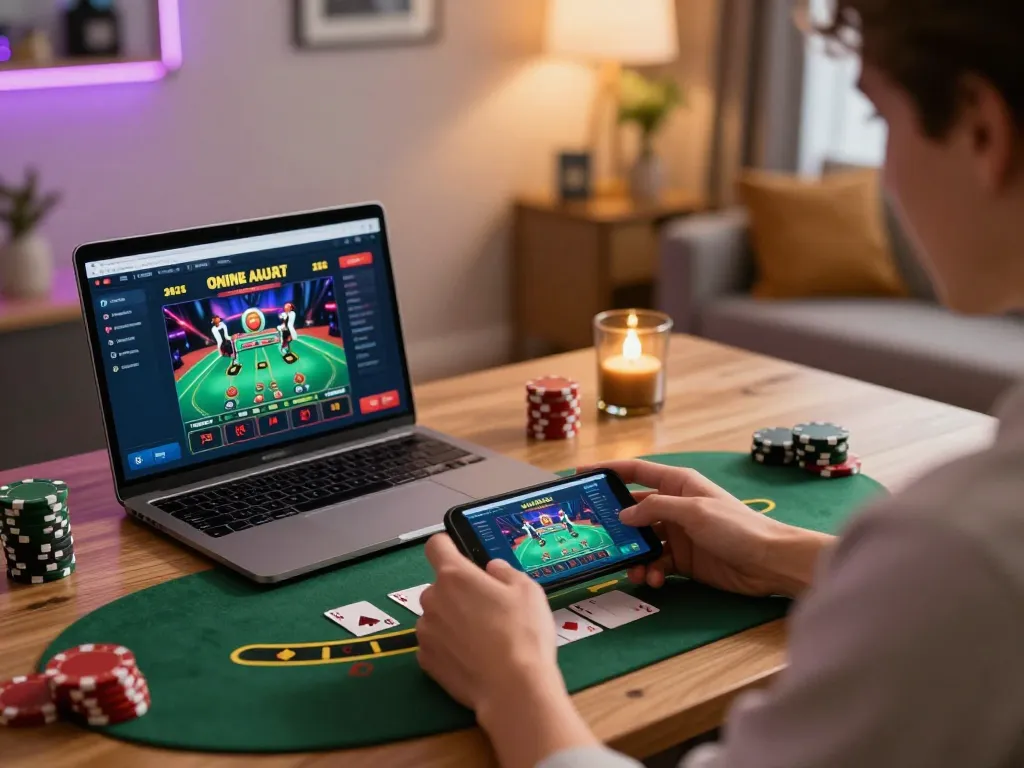 Engage with 7me on your smartphone while playing live blackjack in a cozy atmosphere.