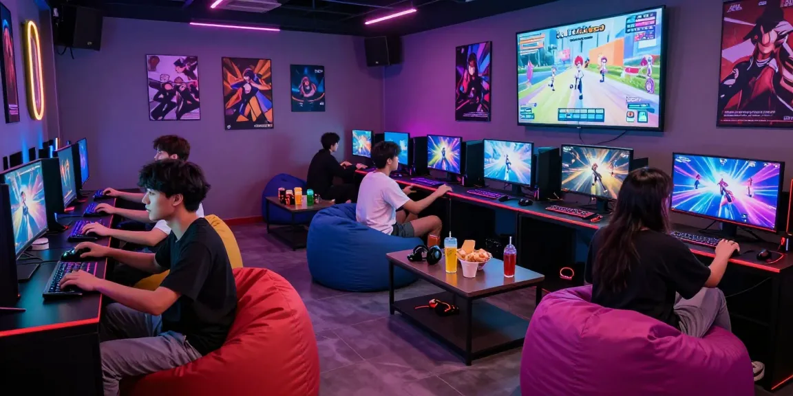 Engaged players enjoying the latest nsfw games in a vibrant gaming lounge atmosphere.