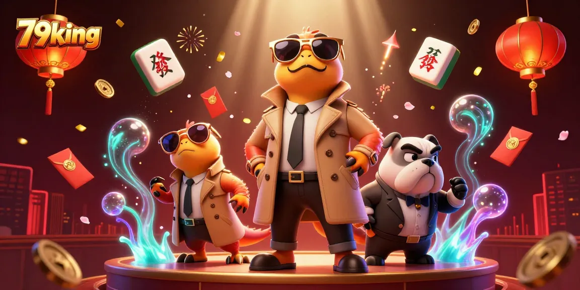 Engage with 79king's vibrant casino scene featuring lively characters and dynamic gambling elements.